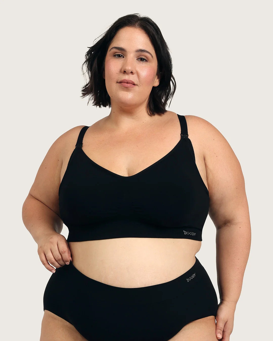 Wireless Maternity Bra - Black