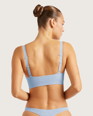 Wireless Full Bust T-Shirt Bra - Sky Blue