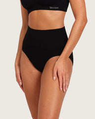 Shaper High Cut Full Briefs - Black