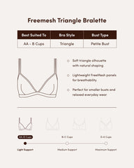 FreeMesh Triangle Bralette - Mauve