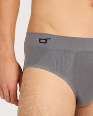 Men's Seamfree Briefs - Charcoal