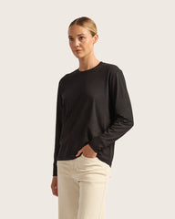 Women's Classic Long Sleeve T-Shirt - Black