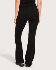 High Waist Flare Pants - Regular - Black