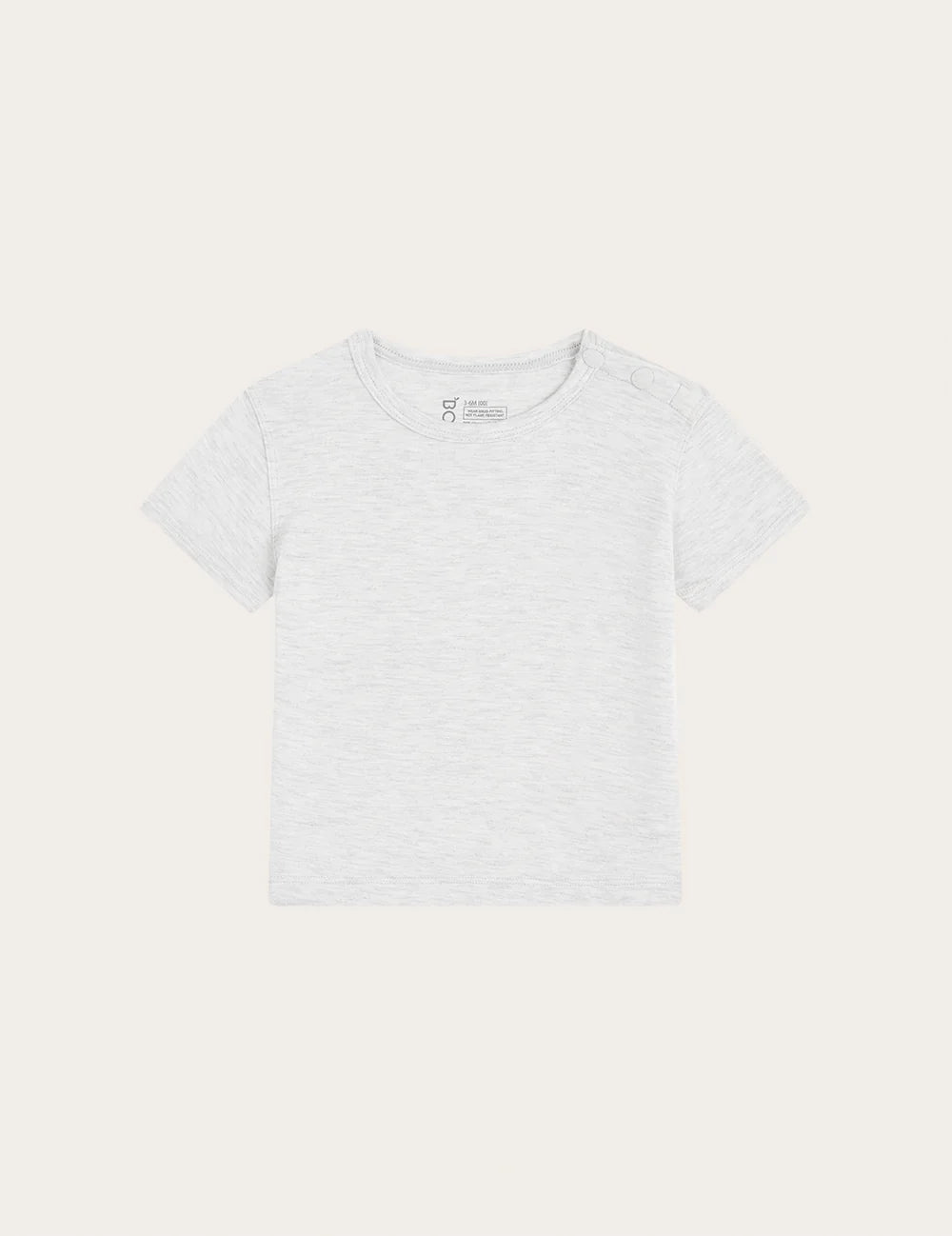 Baby Short Sleeve T-Shirt - Heather Grey
