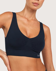 Seamfree Padded Crop Bra - Midnight