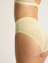 FreeMesh High-Cut Full Briefs - Lemon