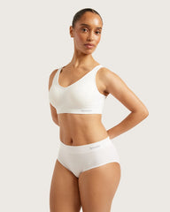 Midi Briefs - White