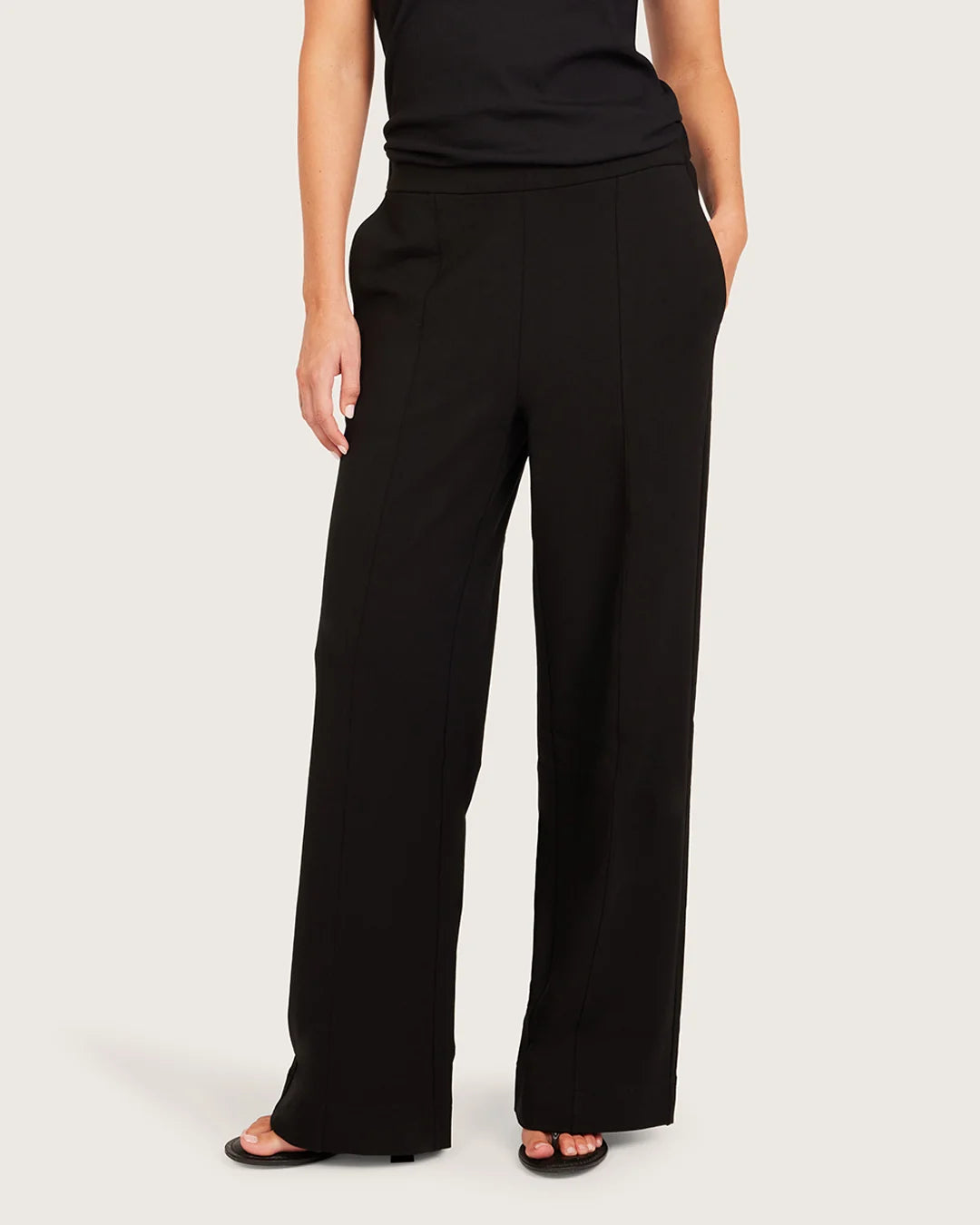 Relaxed Leg Pants - Regular - Black