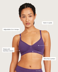 Wireless T-Shirt Bra - Amethyst