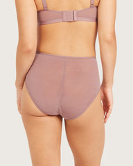 FreeMesh High-Cut Full Briefs - Mauve