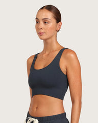 Ribbed Seamfree Crop - Storm
