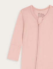 Baby Long Sleeve Romper - Dusty Pink