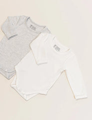 Baby Long Sleeve Bodysuit - Natural White