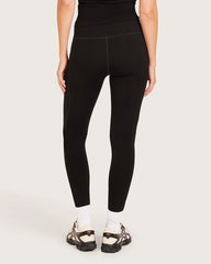 High Waist Leggings with Pocket - Black