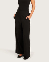 Relaxed Leg Pants - Short - Black