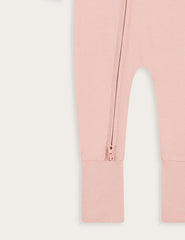 Baby Long Sleeve Romper - Dusty Pink