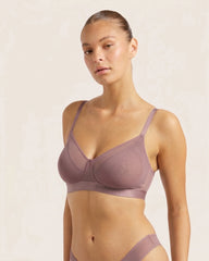 FreeMesh Full Bust Wireless Bra - Mauve