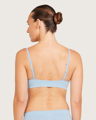 Wireless T-Shirt Bralette - Sky Blue