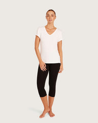 Women's Base Layer V-Neck T-Shirt - White