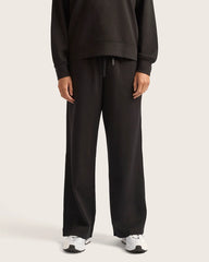 Women's Straight Leg Sweat Pants - Black
