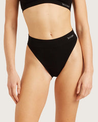 High Cut Full Briefs - Black