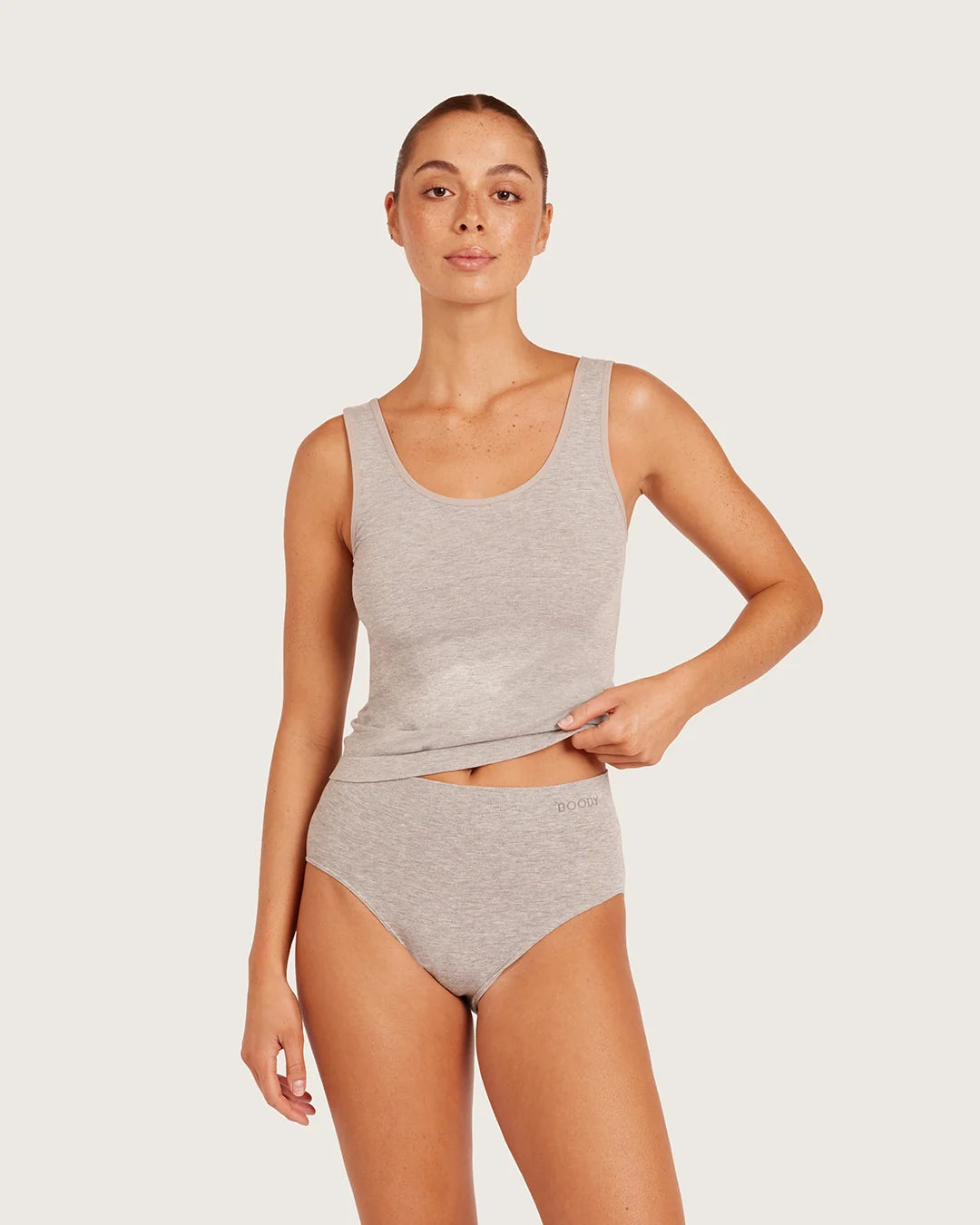 Base Layer Tank Top - Light Grey Marl
