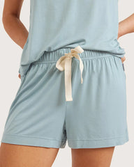 Goodnight Sleep Shorts - Mineral Blue