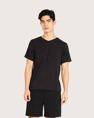 Men's Base Layer V-Neck T-Shirt - Black