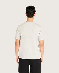 Men's Base Layer Crew Neck T-Shirt - Light Grey Marl