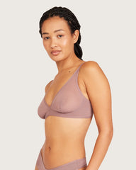 FreeMesh Plunge Bralette - Mauve