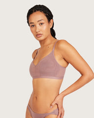 FreeMesh Crop Bralette - Mauve